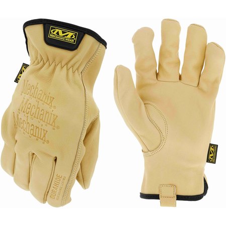 MECHANIX WEAR Durahide Cow Driver Water-Resistant Leather Wrk Gloves (Medium, Brown) LDCW-75-009